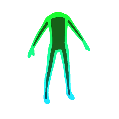 Gradient Outline Avatar Aura Green