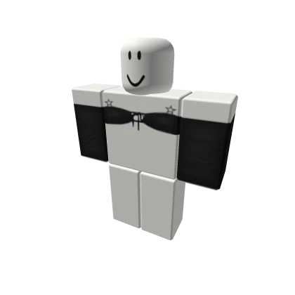 y2k dh black tied top w star tats