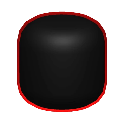 Cartoon Outline Head - Red & Black