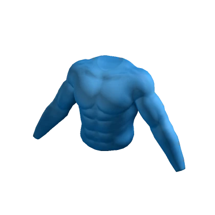 Realistic Slim Muscle Suit in Blue