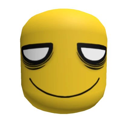 Unamused Smile Face Mask - Yellow