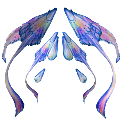 Blue Rainbow Moth Fairy Wings