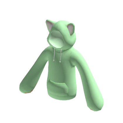 Cat Hoodie Green