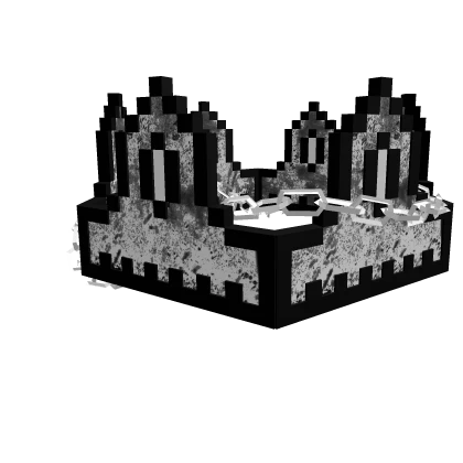 White Onyx Gothic Chained 8-Bit Crown [ADD-ON]