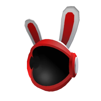 Red Cyber Bunny Space Helmet