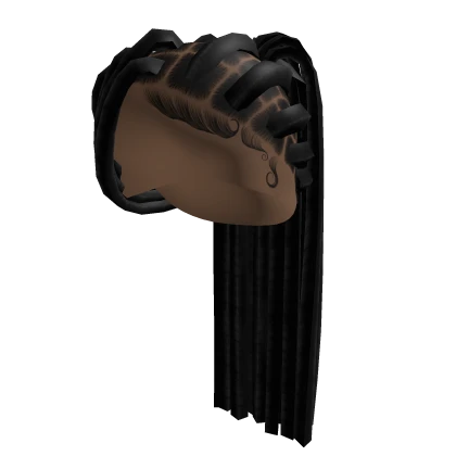 Cornrows Braided Ponytail [Black]