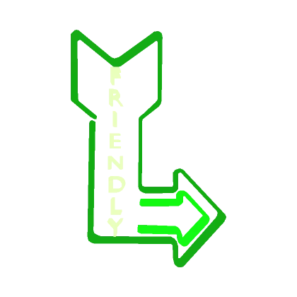 Friendly Glowing Neon Sign