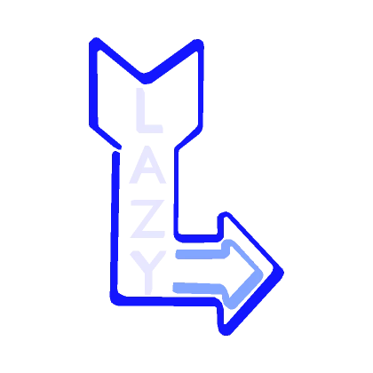 Lazy Glowing Neon Sign