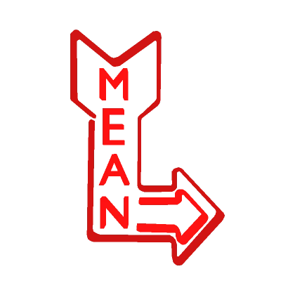 Mean Glowing Neon Sign