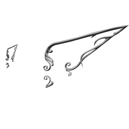 Silver Ornate Gaian Ear Elf Earring Cuffs