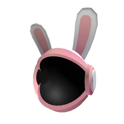 Pink Cyber Bunny Space Helmet