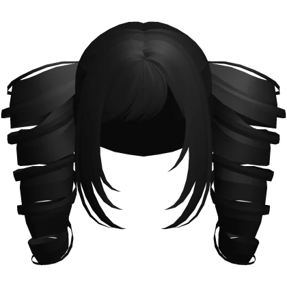 gothic swirly drill curls dollette pigtails