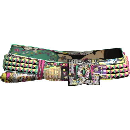Y2K Gyaru Rhinestone Scene Harajuku McBling Belt
