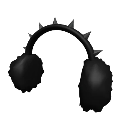 Black Spike Earmuffs