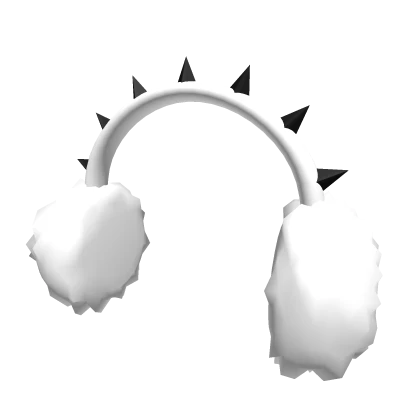 White Spike Earmuffs