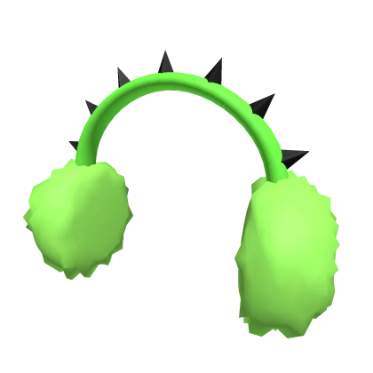 Green Spike Earmuffs