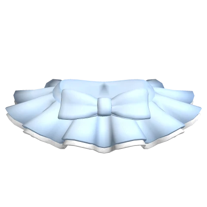 [Blush Fashion] Blue Frill Skirt with Ribbon