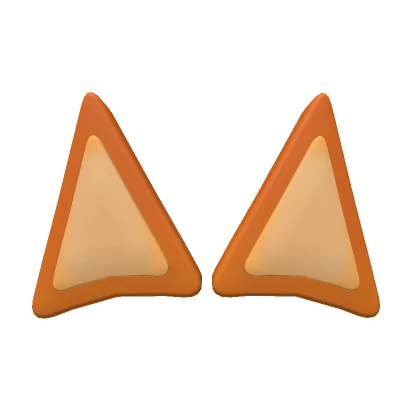 Orange Cartoon Cattle Dog Ears