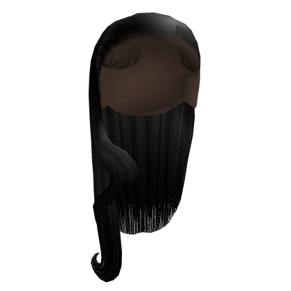 Slick Back Hair [Black]
