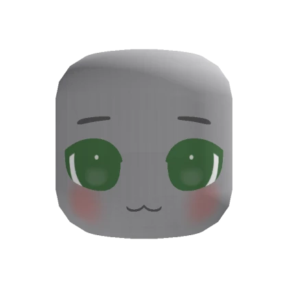 🍀Animated Shy Chibi Eyes Face (Green)