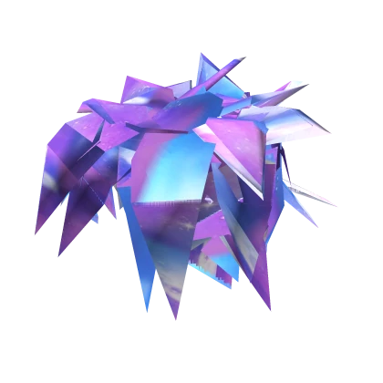 [⏳] Animated Glitch Galaxy Scene Hair