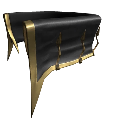 Royal Gothic Blood Collar Black Gold Trim