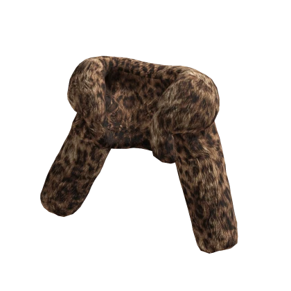 Leopard Fur Crop Jacket