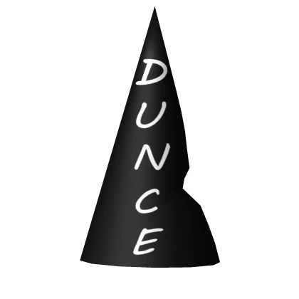 Black Bad Sport Dunce