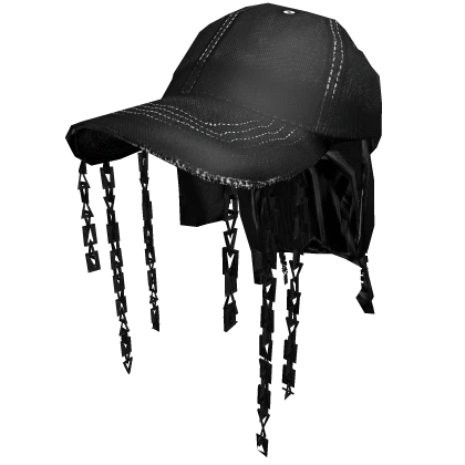 Thrifted Y2K Black Cap Skater Hat
