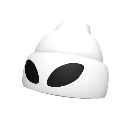 White Alien Beanie