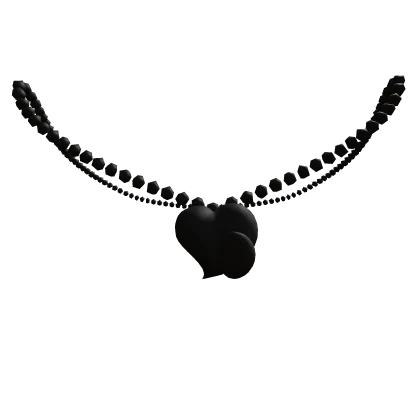 archive crying hearts black necklace