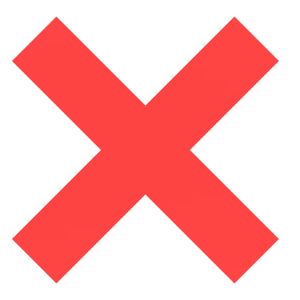 X Mark ❌