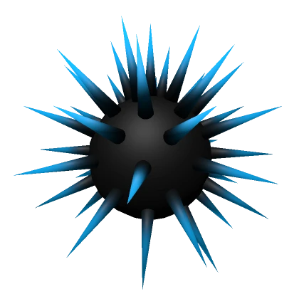 Toxic Blue Sea Urchin Head