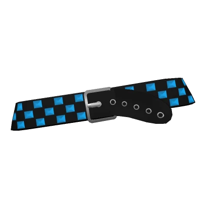 y2k Blue Emo Scene Studded Belt 3.0