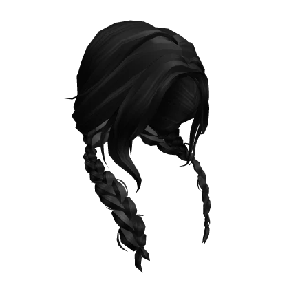 Messy Braids with Side Bangs