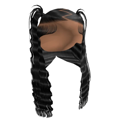 Zig Zag Part W/ Crimps [Black]