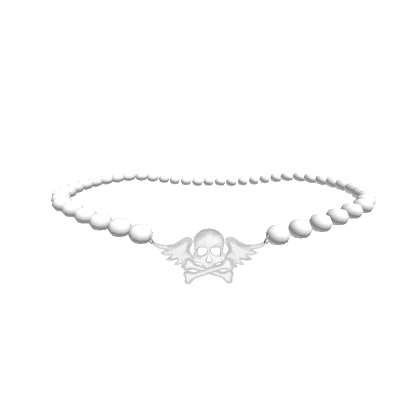 Y2k Angelic Skull Pearls Choker 1.0