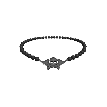 Y2k Angelic Skull Pearl Choker 3.0