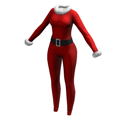 Mariah Jumpsuit Baddie Mrs Claus Christmas Outfit