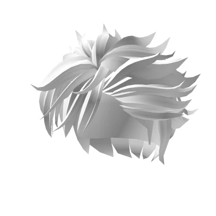 🍀Spiky Half Slick Back (White)