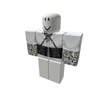 Maniac Man - suit white with corset