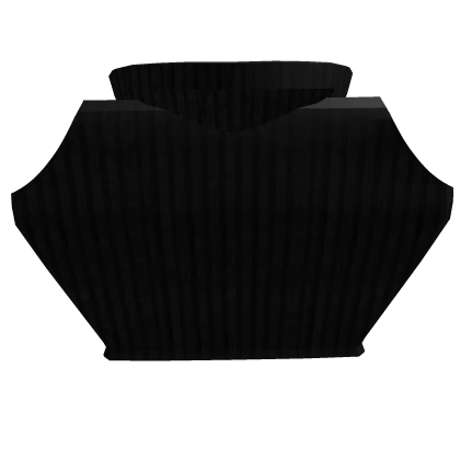 Black Sleeveless Turtleneck Cropped Top R6 Girl