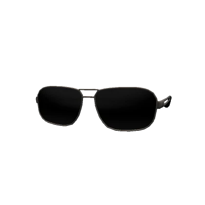 Black Polarized Aviator Sunglasses