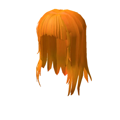 Orange Straight Girl Hair