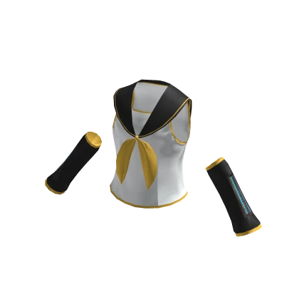 Rin pop star top wear white/yellow