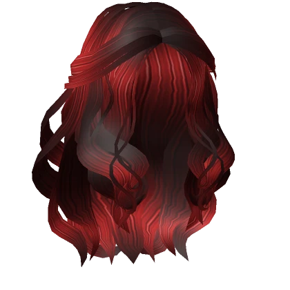 Flowing Ocean Wavy Hair Red