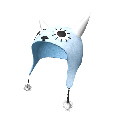 Light Blue Cozy Monster Beanie