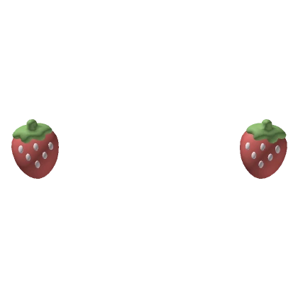 ♡ red kawaii strawberry hair clips