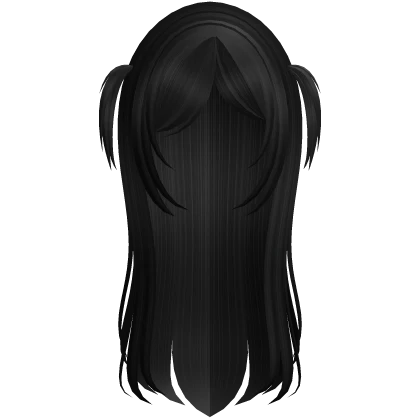 Cute Emo Hairstyle with Pigtails Black