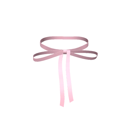 Valentine's Day Pink Ribbon Choker 3.0